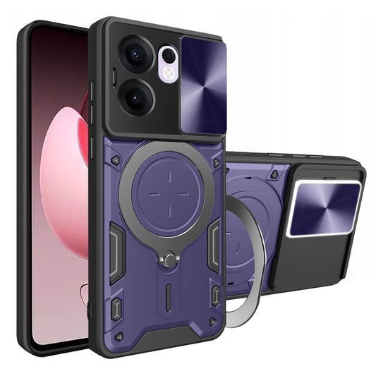 Etui na Oppo Reno13 FS 5G / Reno13 F 4G / Reno13 F, Techsuit, CamGuard Pro, Fioletowy