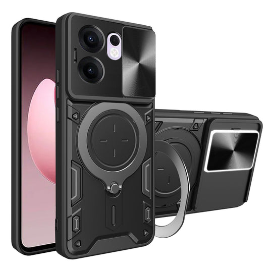 Etui na Oppo Reno13 FS 5G / Reno13 F 4G / Reno13 F, Techsuit, CamGuard Pro, czarne