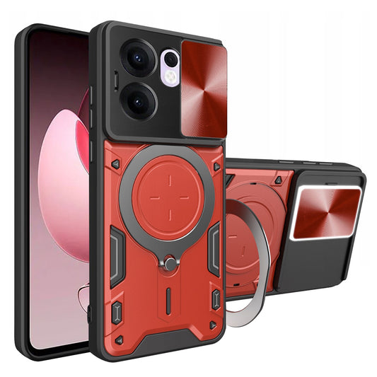 Etui na Oppo Reno13 FS 5G / Reno13 F 4G / Reno13 F, Techsuit, CamGuard Pro, Czerwony