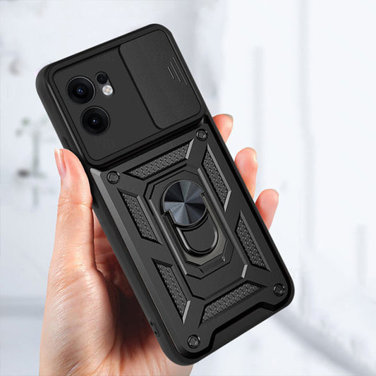 Etui na Oppo Reno13 FS 5G / Reno13 F 4G / Reno13 F, Techsuit, CamShield, Niebieskie