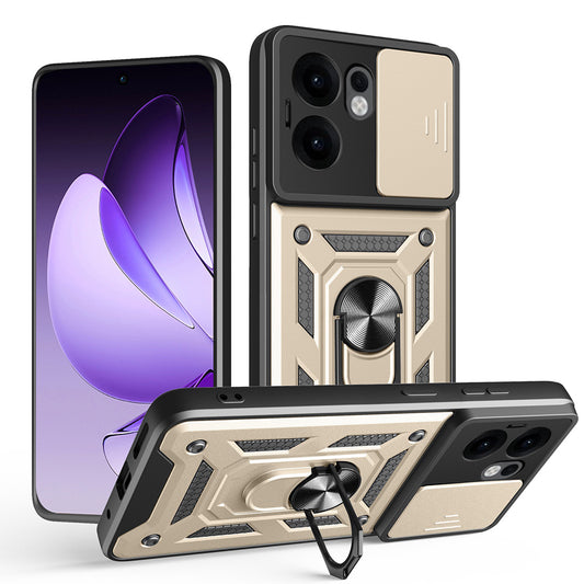 Etui na Oppo Reno13 FS 5G / Reno13 F 4G / Reno13 F, Techsuit, CamShield, Złote