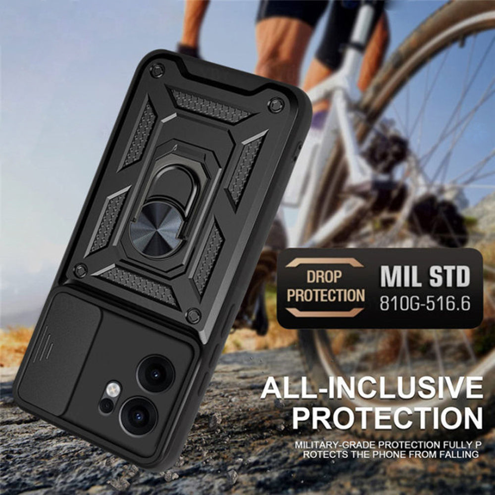 Etui na Oppo Reno13 FS 5G / Reno13 F 4G / Reno13 F, Techsuit, CamShield, czarne