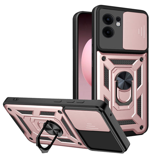 Etui na Oppo Reno13 FS 5G / Reno13 F 4G / Reno13 F, Techsuit, CamShield, Różowe