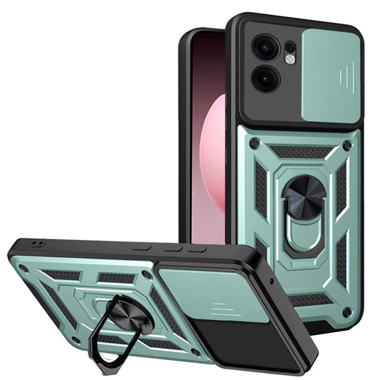 Etui na Oppo Reno13 FS 5G / Reno13 F 4G / Reno13 F, Techsuit, CamShield, Zielony