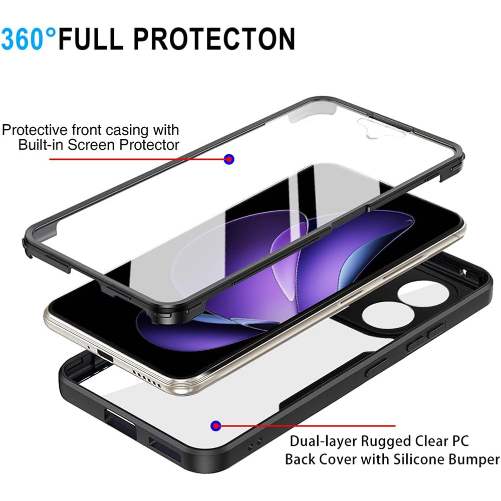 Etui na Oppo Reno13 FS 5G / Reno13 F 4G / Reno13 F, Techsuit, ColorVerse 360, Fioletowy