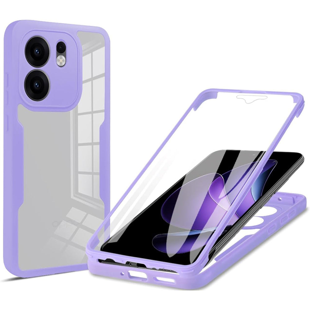 Etui na Oppo Reno13 FS 5G / Reno13 F 4G / Reno13 F, Techsuit, ColorVerse 360, Fioletowy