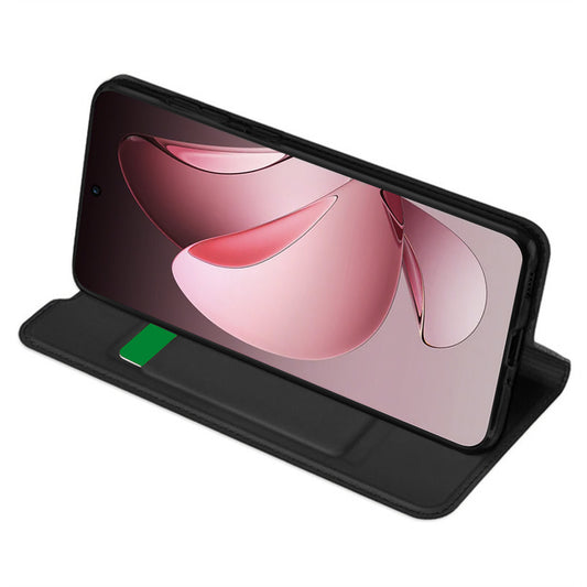 Etui na Oppo Reno13 FS 5G / Reno13 F 4G / Reno13 F, Techsuit, Magskin Book, czarne