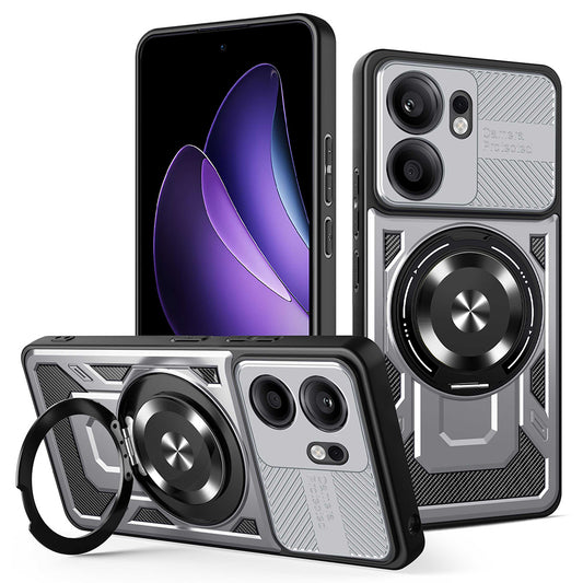 Etui na Oppo Reno13 FS 5G / Reno13 F 4G / Reno13 F, Techsuit, RuggedCam, Szary