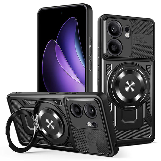 Etui na Oppo Reno13 FS 5G / Reno13 F 4G / Reno13 F, Techsuit, RuggedCam, czarne