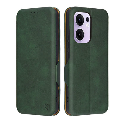 Etui na Oppo Reno13 FS 5G / Reno13 F 4G / Reno13 F, Techsuit, Safe Wallet Plus, Zielony