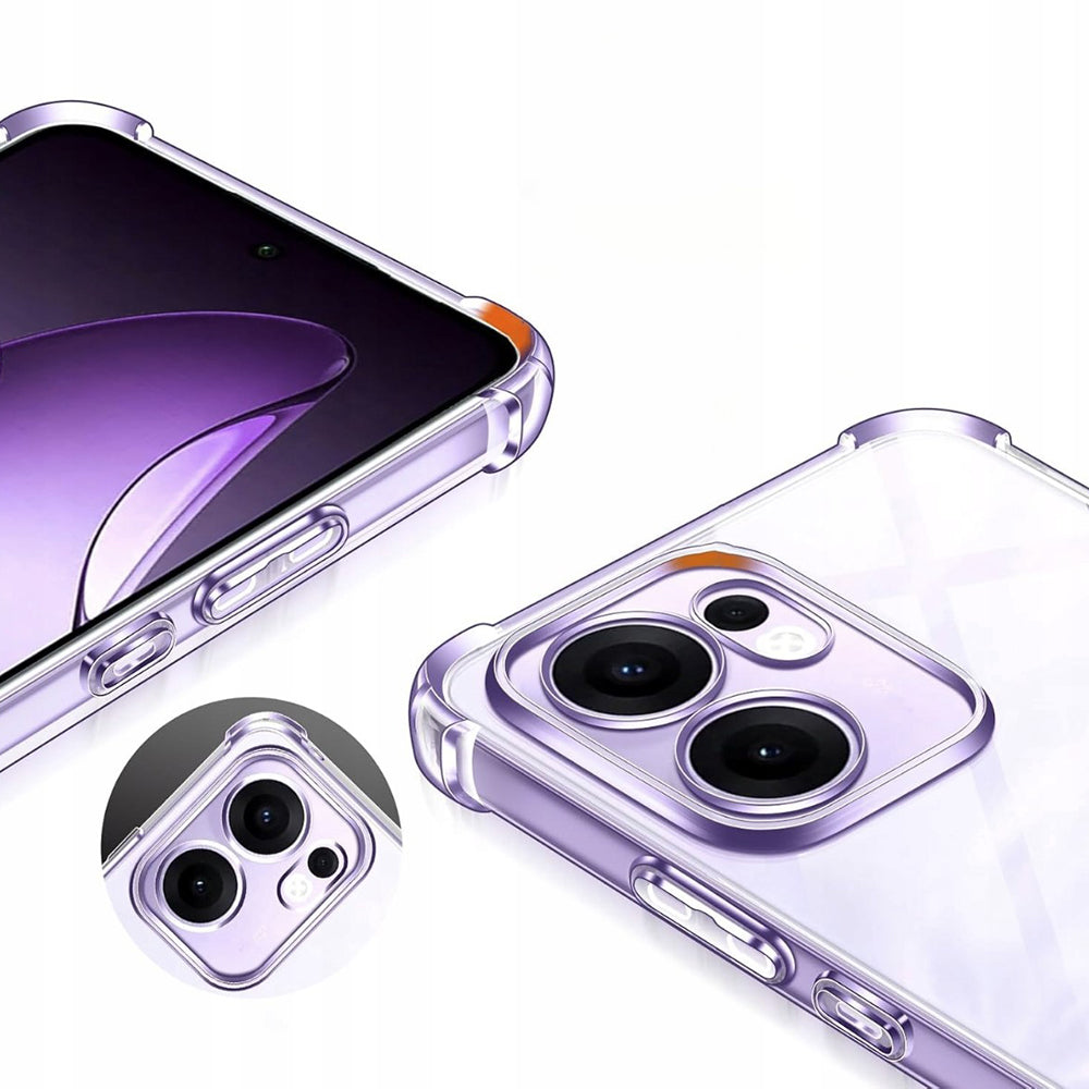 Etui na Oppo Reno13 FS 5G / Reno13 F 4G / Reno13 F, Techsuit, odporne na wstrząsy, przezroczyste