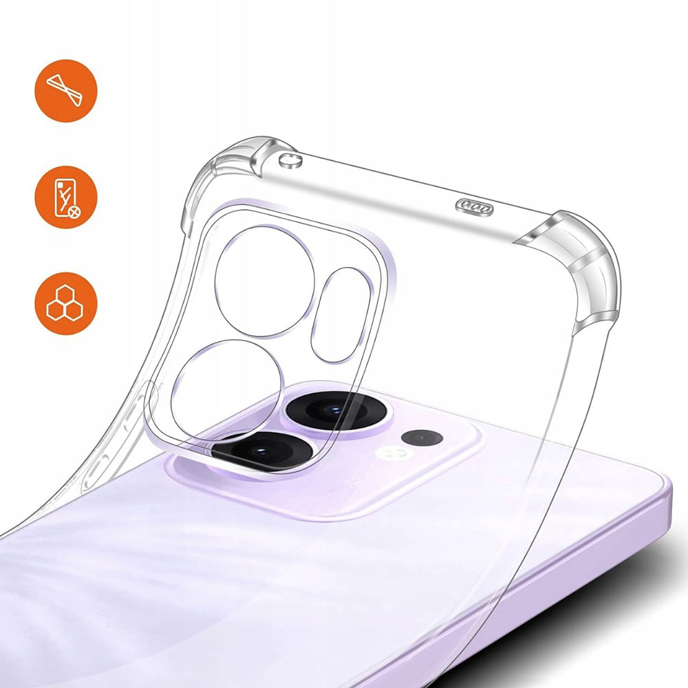Etui na Oppo Reno13 FS 5G / Reno13 F 4G / Reno13 F, Techsuit, odporne na wstrząsy, przezroczyste