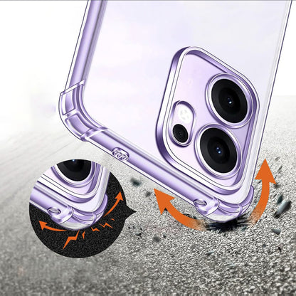 Etui na Oppo Reno13 FS 5G / Reno13 F 4G / Reno13 F, Techsuit, odporne na wstrząsy, przezroczyste