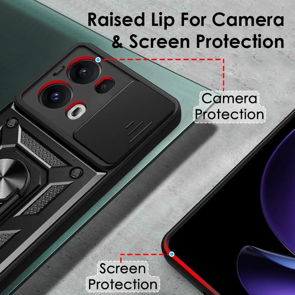 Case for Oppo Reno13 Pro, Techsuit, CamShield, Blue