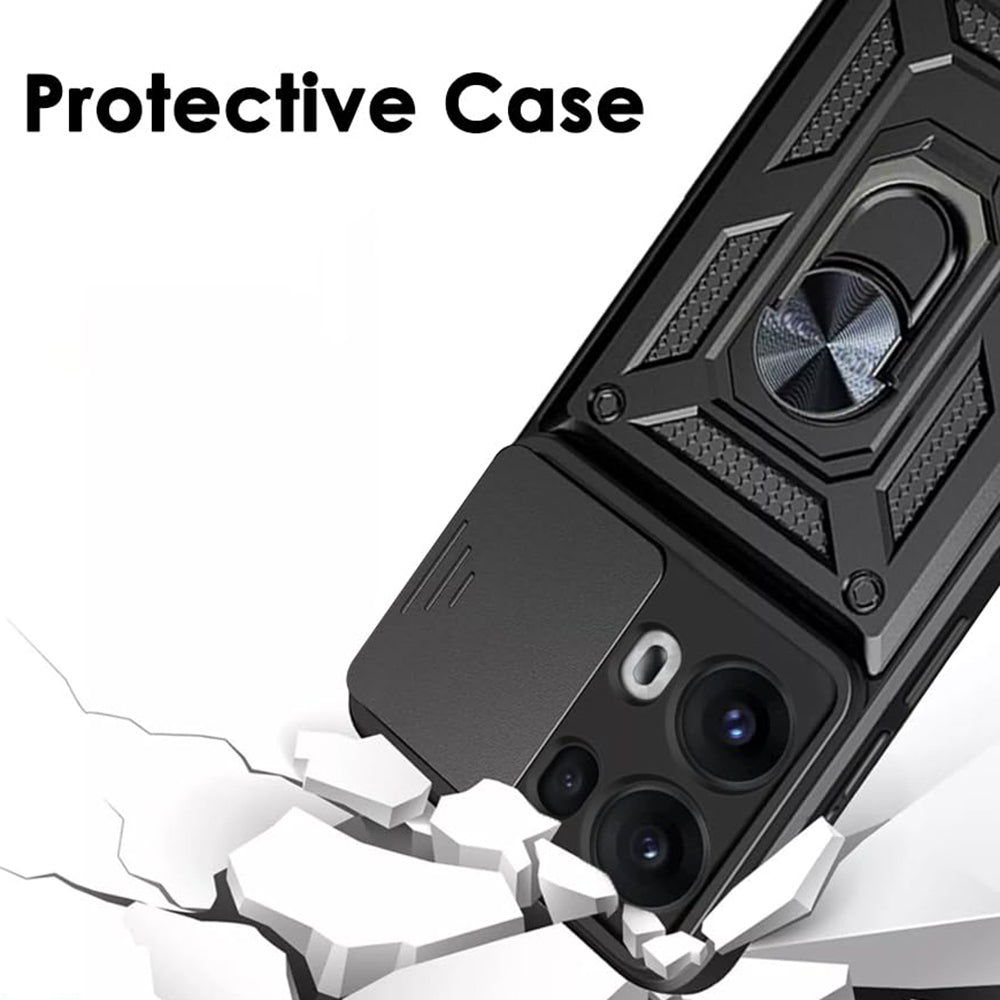 Etui na Oppo Reno13 Pro, Techsuit, CamShield, Czarny