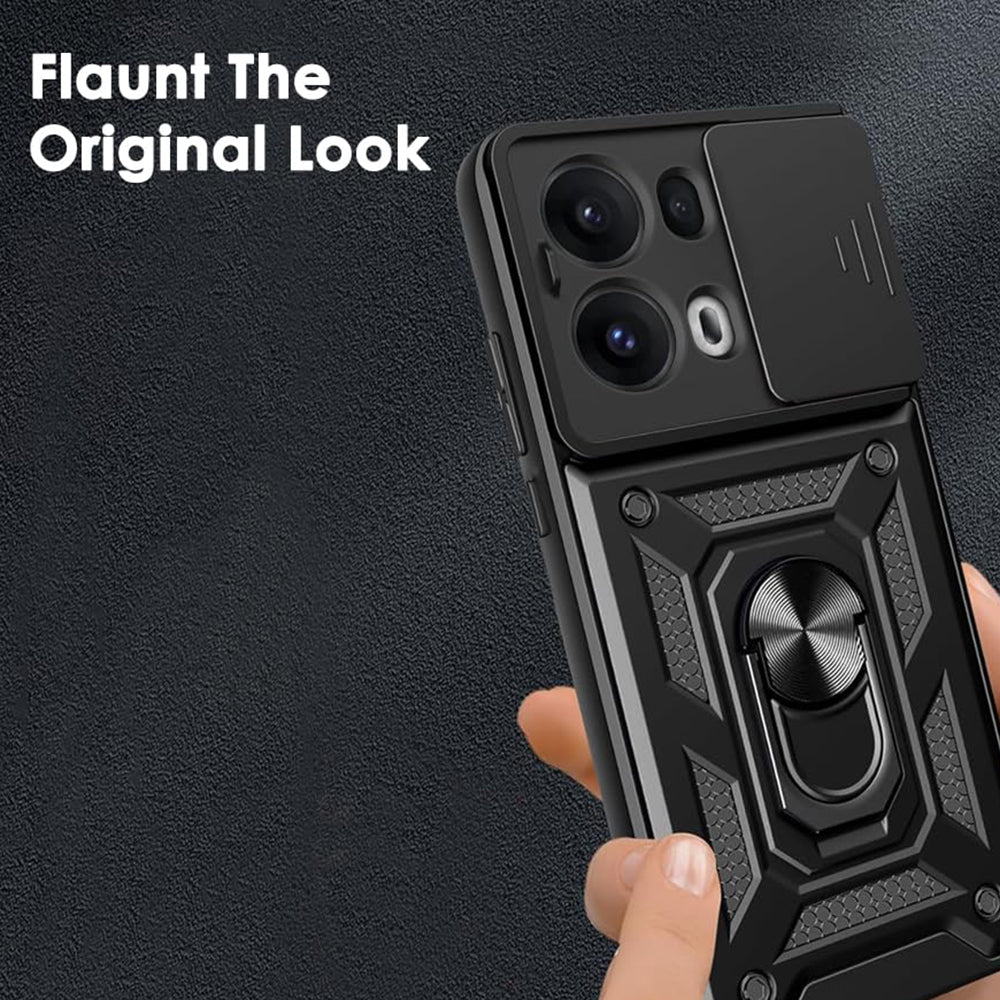 Etui na Oppo Reno13 Pro, Techsuit, CamShield, Czarny