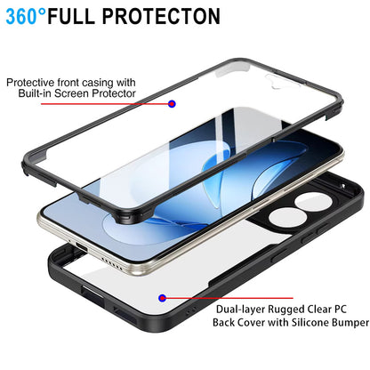 Etui na Oppo Reno13 Pro, Techsuit, ColorVerse 360, Niebieskie