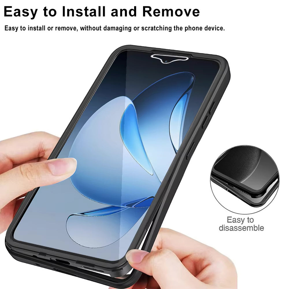 Case for Oppo Reno13 Pro, Techsuit, ColorVerse 360, Black