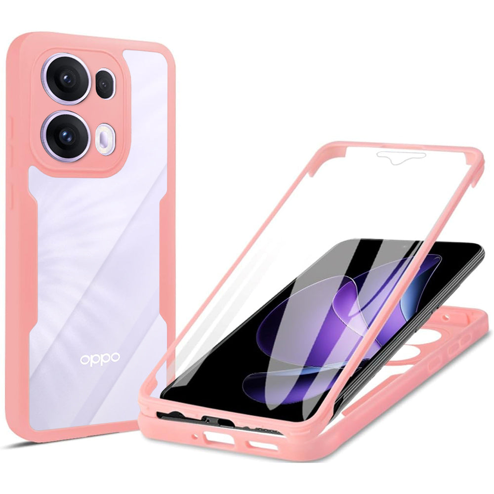 Case for Oppo Reno13 Pro, Techsuit, ColorVerse 360, Pink