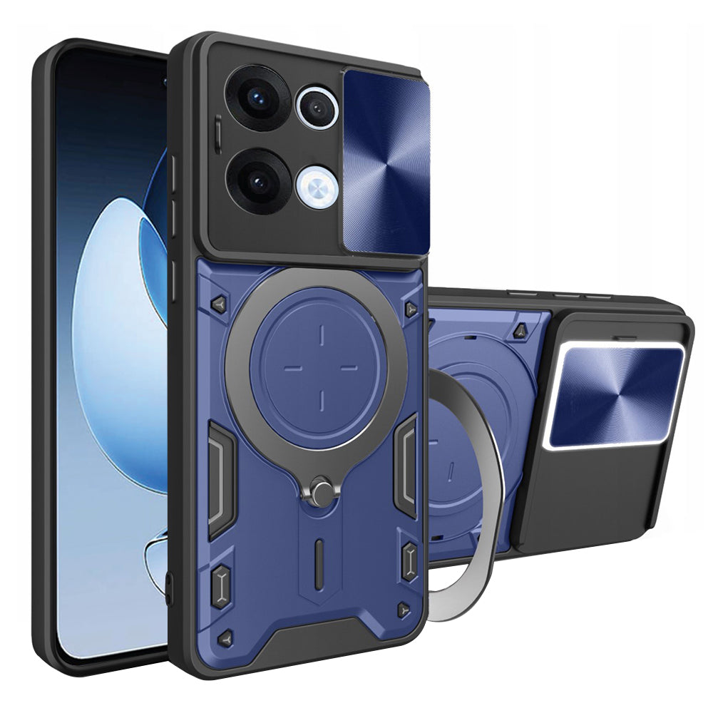 Etui na Oppo Reno13, Techsuit, CamGuard Pro, Niebieskie