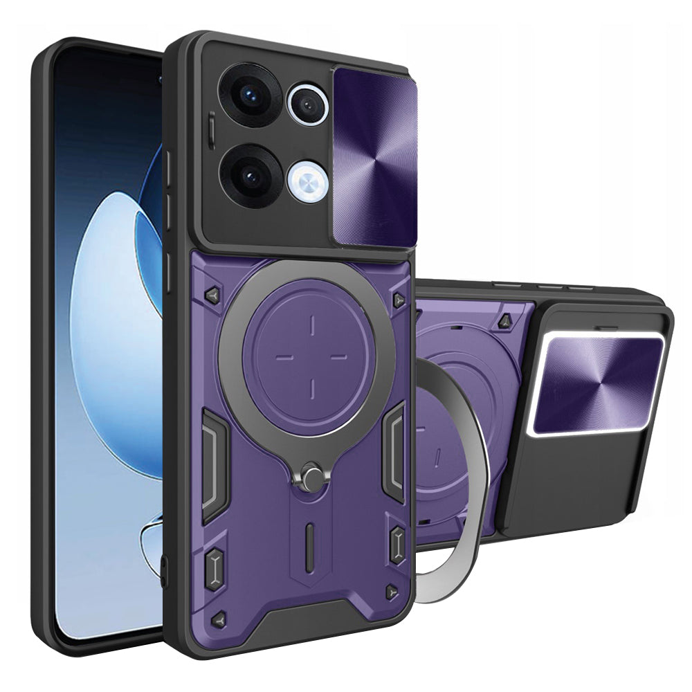 Etui na Oppo Reno13, Techsuit, CamGuard Pro, Fioletowy