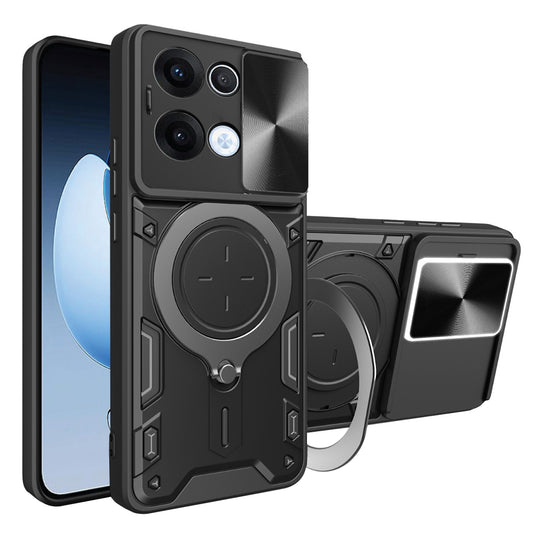 Etui na Oppo Reno13, Techsuit, CamGuard Pro, czarne