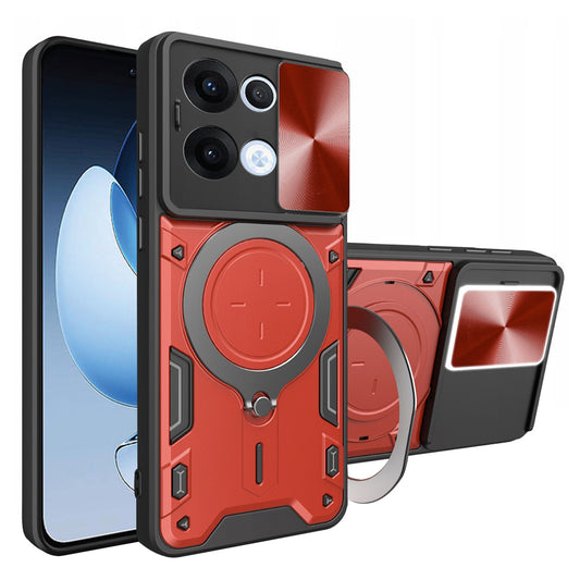Etui na Oppo Reno13, Techsuit, CamGuard Pro, Czerwony