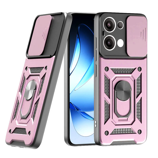 Etui na Oppo Reno13, Techsuit, CamShield, Różowe