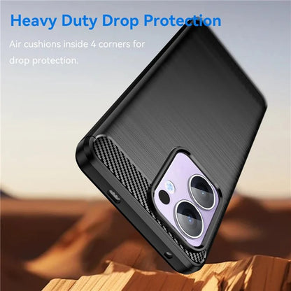 Etui na Oppo Reno13, Techsuit, Carbon, Czarny