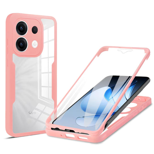 Etui na Oppo Reno13, Techsuit, ColorVerse 360, Różowe
