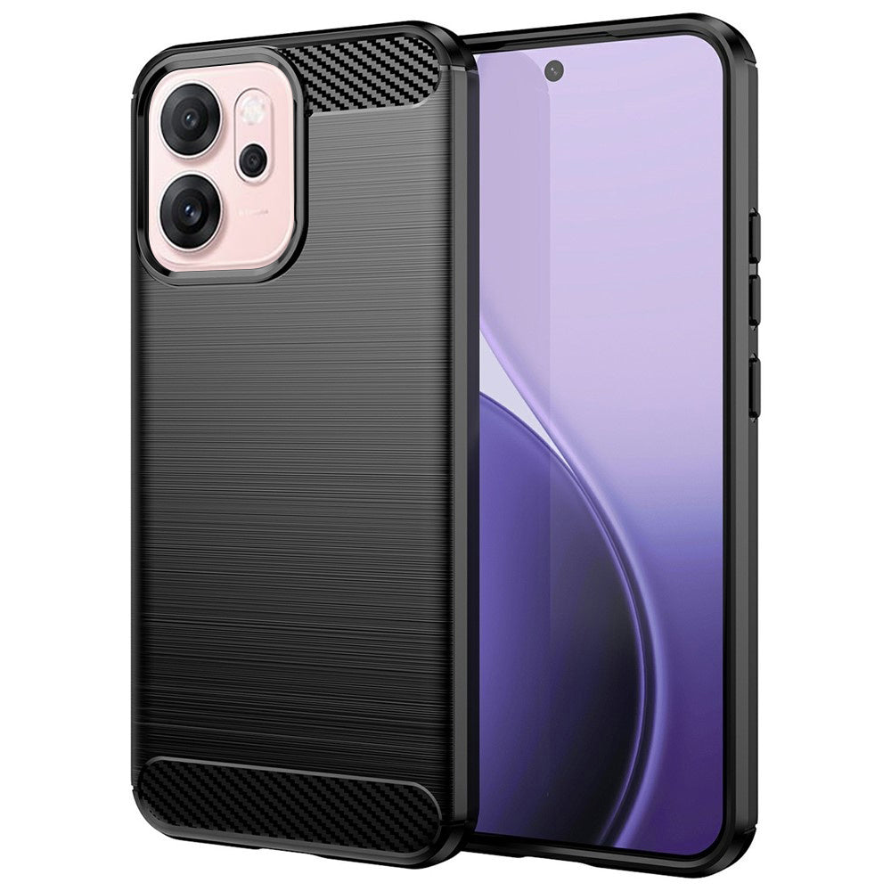 Etui na Oppo Reno14 F, Techsuit, Carbon, Czarny