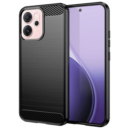 Etui na Oppo Reno14 F, Techsuit, Carbon, Czarny