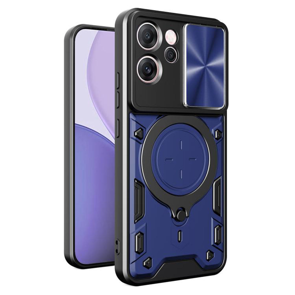 Etui na Oppo Reno14 FS 5G / Reno14 F, Techsuit, CamGuard Pro, Niebieskie