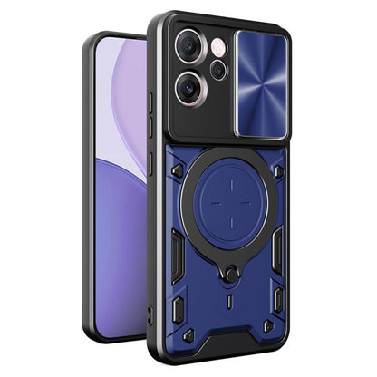 Etui na Oppo Reno14 FS 5G / Reno14 F, Techsuit, CamGuard Pro, Niebieskie