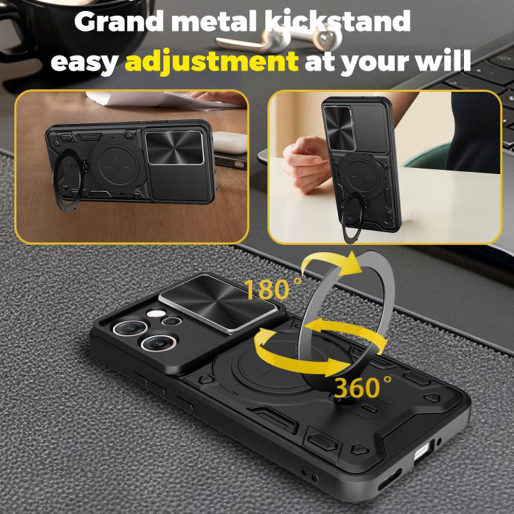 Etui na Oppo Reno14 FS 5G / Reno14 F, Techsuit, CamGuard Pro, Niebieskie