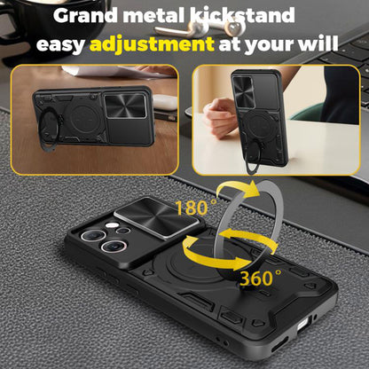 Etui na Oppo Reno14 FS 5G / Reno14 F, Techsuit, CamGuard Pro, Niebieskie
