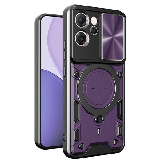Etui na Oppo Reno14 FS 5G / Reno14 F, Techsuit, CamGuard Pro, Fioletowy