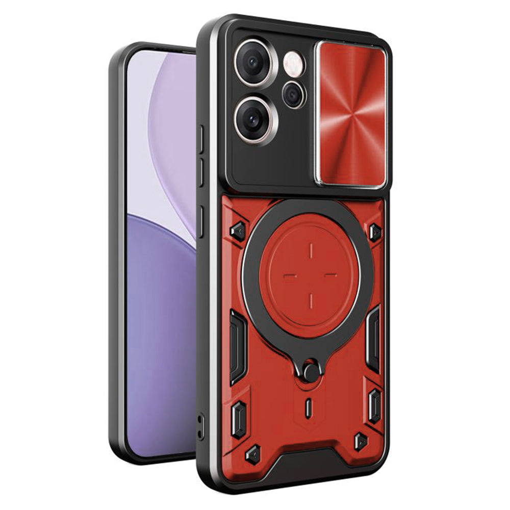 Etui na Oppo Reno14 FS 5G / Reno14 F, Techsuit, CamGuard Pro, Czerwony