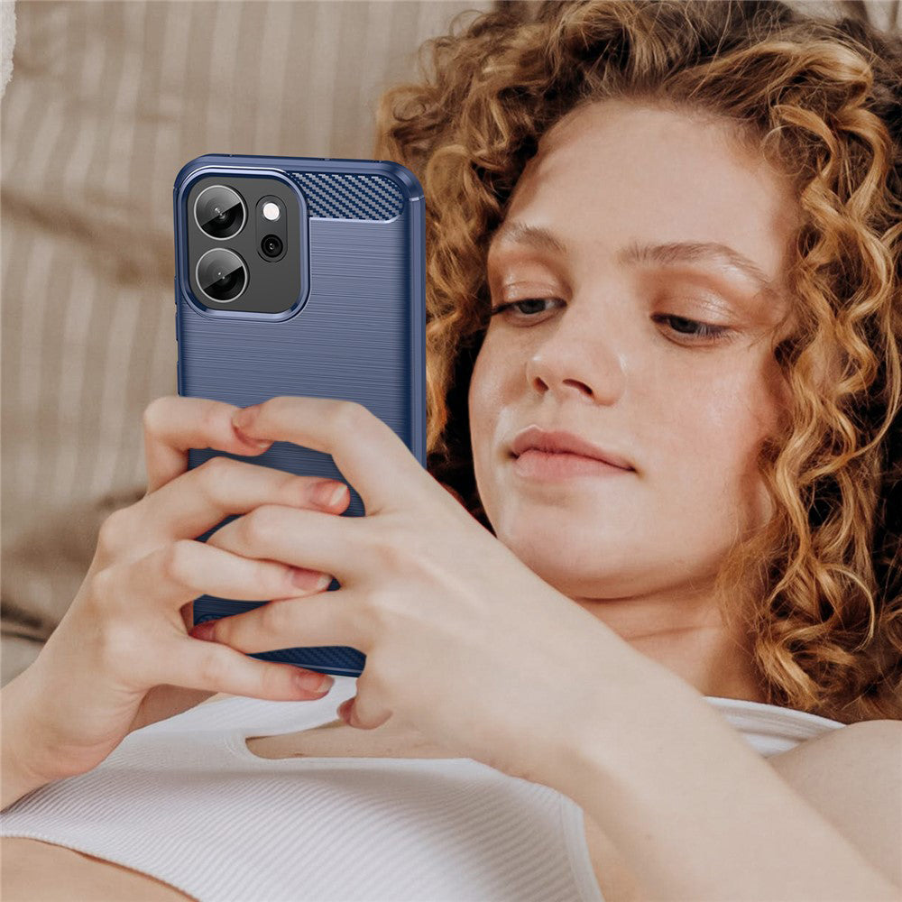Case for Oppo Reno14 FS 5G / Reno14 F, Techsuit, Carbon, Blue