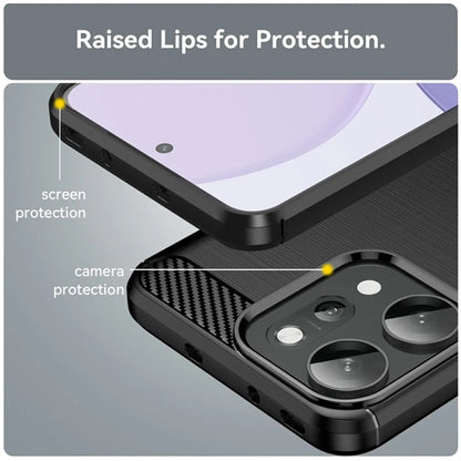 Etui na Oppo Reno14 Pro, Techsuit, Carbon, Czarny