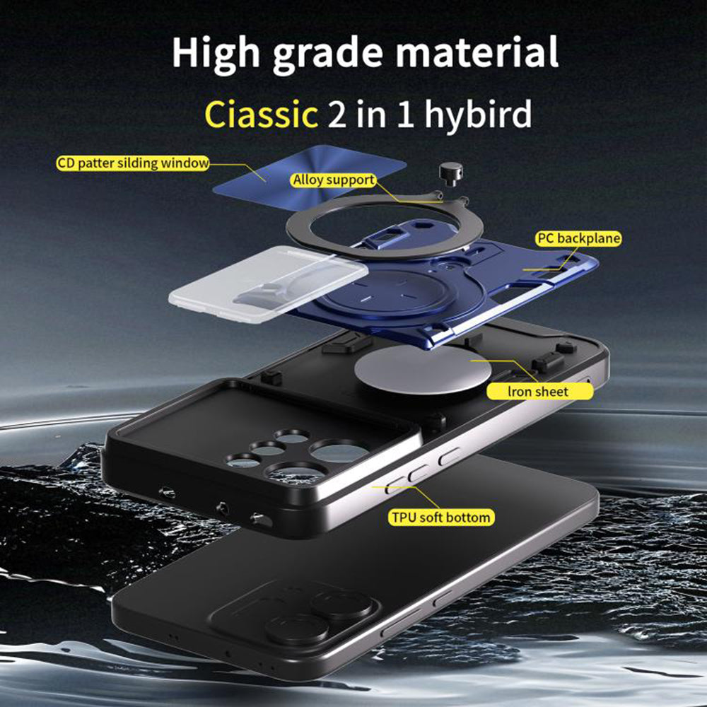 Etui na Oppo Reno14, Techsuit, CamGuard Pro, Niebieskie