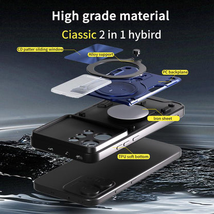 Etui na Oppo Reno14, Techsuit, CamGuard Pro, Niebieskie