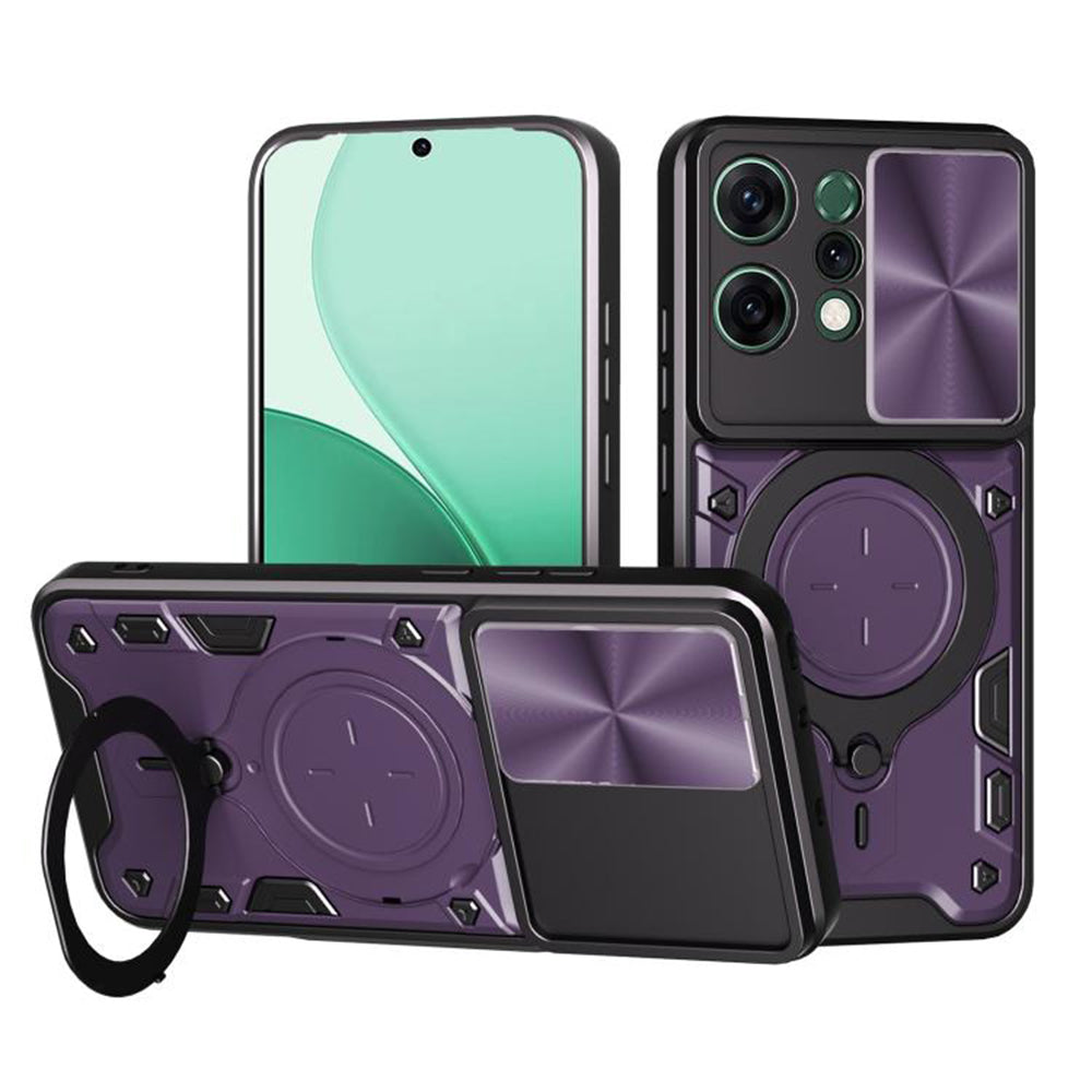 Etui na Oppo Reno14, Techsuit, CamGuard Pro, Fioletowy