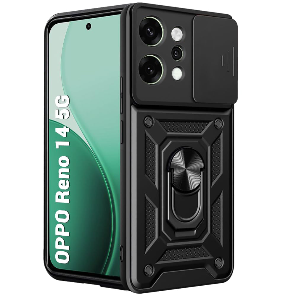 Etui na Oppo Reno14, Techsuit, CamShield, Czarny