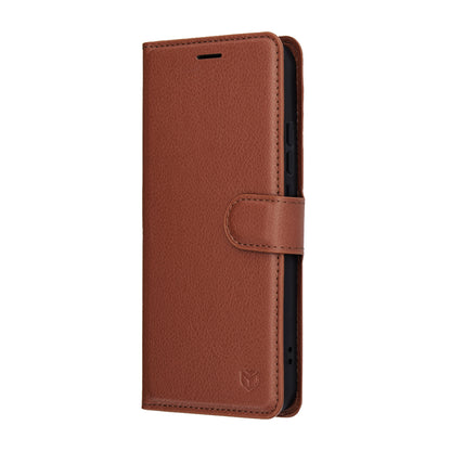 Case for Oppo Reno14, Techsuit, Leather Folio, Brown