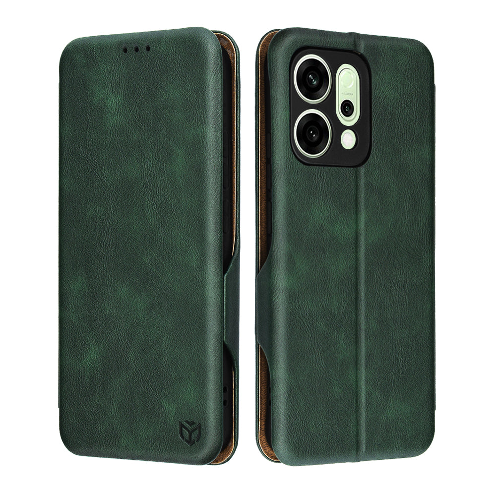 Etui na Oppo Reno14, Techsuit, Safe Wallet Plus, Zielony