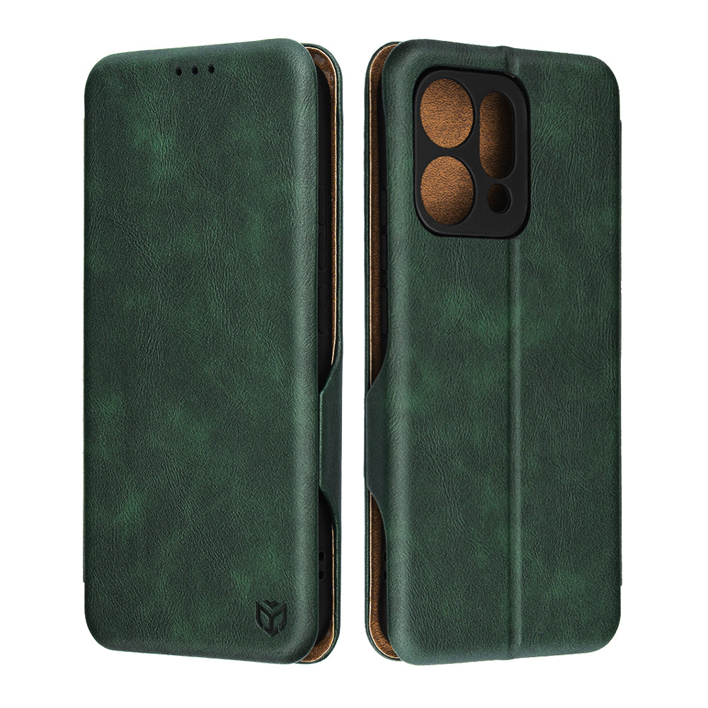 Etui na Oppo Reno14, Techsuit, Safe Wallet Plus, Zielony
