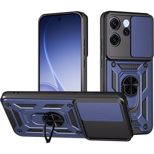 Etui na Oppo Reno15 FS / Reno15 F, Techsuit, CamShield, Niebieskie
