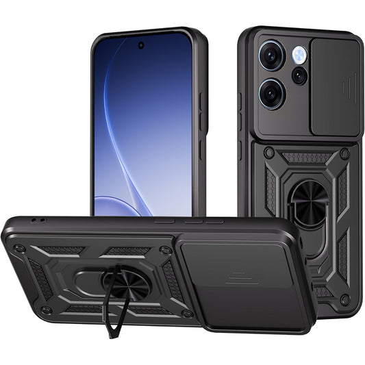Etui na Oppo Reno15 FS / Reno15 F, Techsuit, CamShield, Czarne