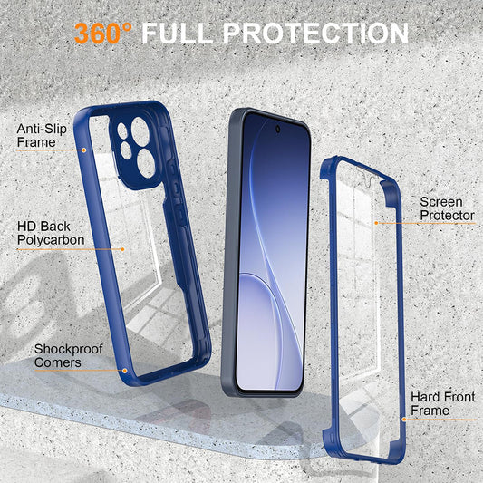 Etui na Oppo Reno15 FS / Reno15 F, Techsuit, ColorVerse 360, Niebieskie